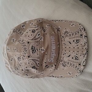 Supreme Bandana Camp Cap Tan